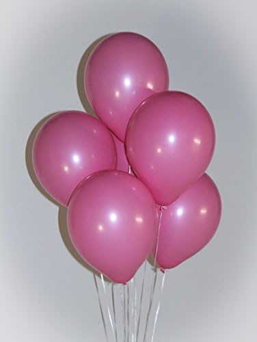 Partyoutletz 12" latex balloons, (100 count) Rose Pink