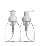 Emoh Foaming Soap Dispensers Pump-Bottles,BPA Free ,for Kitchen or Bathroom Countertops and for Dr. Bronner's Castile Foaming Liquid Soap 250ml (8.5 oz) - Pack of 2