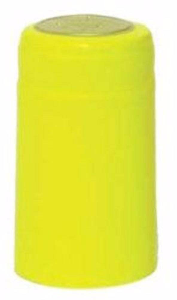 Yellow PVC Shrink Capsules-30 Per Bag