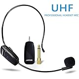 Wireless Headset Microphone, Professional Wireless Mic, Headset and Handheld 2 In 1, 160 ft (50M) Effective Range, for Voice Amplifier,Teaching, Computer,Teachers, Speaker,PA System, Smart Phone
