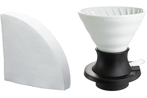 Hario V60 Ceramic Immersion Dripper "Switch", 200ml White