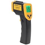 FANNEGO Non-Contact Digital Laser IR Infrared Thermometer Gun-58°F to 716°F(-50°C to 380°C) LCD Display With Backlight（Batteries Not Included）
