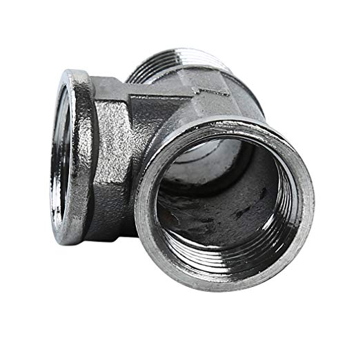 lehao397 3 Way Diverter Water Pipe Tee T Shape Adapter Connector for Angle Valve Hose, Bath Shower Arm Fittings,3#