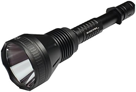 MAXTOCH Long Shooting 1450lm Tactical Hunting Flashlight, Dedomed CREE XM-L2 U4, 1200m+ Distance with 3 Modes, IPX8 Waterproof, Utmost Version of Thrower Flashlights, White, Set 4