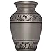 Liliane Memorials Silver Mini Keepsake Urn Miniature Funeral Cremation Urn fits Small Amount of Ashes Corinthian Silver Model 3 inches Tall