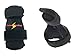 Powersplint - Sports Finger Splint Guard Protector Brace for adults & children, all sports (medium black)