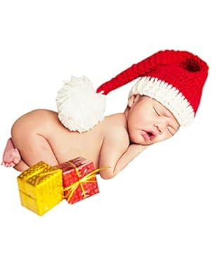 Newborn Baby Photo Shoot Props Outfits Lovely Santa Claus Photography Props