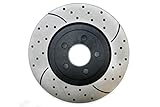 Prime Choice Auto Parts PR63025R Front Passengers Side Performance Drilled And Slotted Brake Rotor