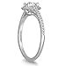 AGS Certified 3/4 Carat TW Diamond Halo Engagement Ring in 14K White Gold (K-L Color, I2-I3 Clarity)
