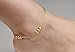 OPK Jewelry 18k Gold Plated Copper Women Anklet Bracelet Chain Lantern Pendant Links Curb Chain Length Adjustable