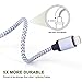 iPhone Charger, Everdigi 3Pack 10Foot Lightning Cable - 8 Pin Premium Nylon Braided Charging Cord Compatible with iPhone 7,7 Plus,6,6s,6 Plus,6s Plus,5,5s,5c,Se,iPad, iPod (GrayWhite)