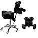 InkBed New Pantented Package Client Tattoo Massage Bed & Artist Ergonomic InkStool Back Support Chair Studio Equipment