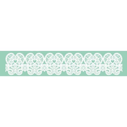 Anyana 15.5" sugar edible hearts lace cake silicone Embossing Mat Texture fondant impression lace mat decorating mold gum paste cupcake topper tool icing candy imprint baking moulds sugarcraft