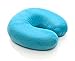 Milliard Memory Foam Travel Neck Pillow with Ultra Soft Velour Removable Washable Cover - Turquoise