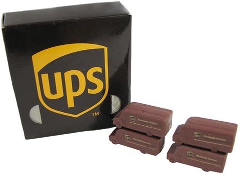 UPS Brown Truck Pencil Erasers set of 2 Erasers