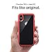 Spigen for iPhone Xs Case & for iPhone X, Ultra Hybrid [Anti-Yellowing] [Compatible with Wireless Charging] - Red