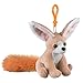 Fennec Fox Plush Backpack Clip Toy Keychain 5.5 Stuffed Fennec Fox, Kids Stuffed Animals