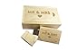 Dodjivi Maple Wood USB Flash Drive with Laser Engraved Mr & Mrs Design – 16GB Wood USB Flash Drive Memory Stick Pen Drive with Cute Sliding Door Wood Box for Bride, Groom