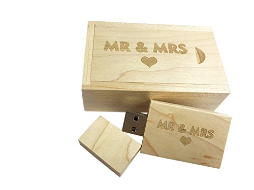 Dodjivi Maple Wood USB Flash Drive with Laser Engraved 