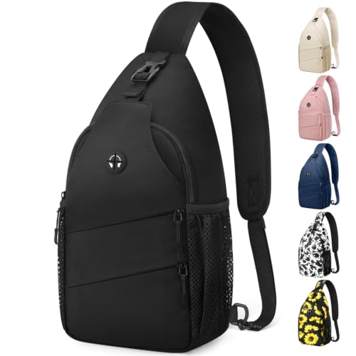 Pritent Crossbody Bags for Women Men Trendy Sling Bag Backpack Casual Chest