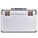 Jssmst Medical Box with Lock - First Aid Box Emergency Medicine Case with Drugs Storage, 15.35 x 9.05 x 8.66 Inches, Silver (MC17023)