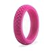 Barbell Bands Silicone Ring For Women | Premium Rubber Wedding Band | Perfect For Fitness, Lifting, Active Lifestyle - Comfortable and Durable