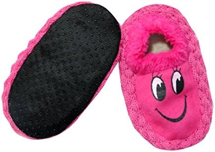 LionsLandBaby Girls' Cotton Neska Moda Smiley Booties (Pink, 2 to 4 Years)