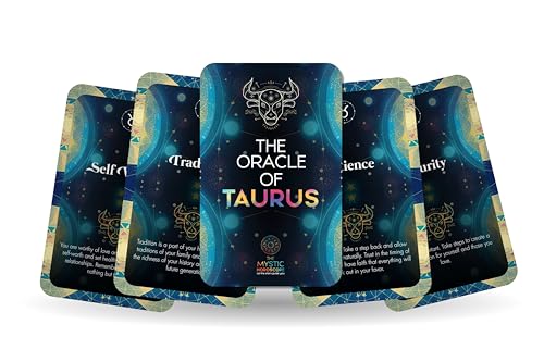 Ibiza Tarot The Oracle of Taurus - The Mystic Horoscope Oracle Cards | Fortune Telling Oracle Cards Deck for Beginners | Authentic Experience - Set of 22 Cards