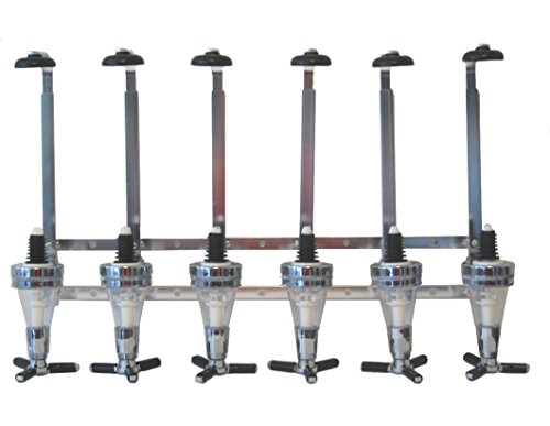 Kronenburg Bar Butler für Wandmontage - Getränkeportionierer für 6 Flaschen – Dosierer 6-fach 3cl - Rahmen aus Aluminium – Bild 3