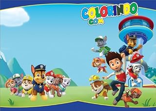 Livro "Colorindo com a Patrulha Canina: Uma Aventura Criativa"