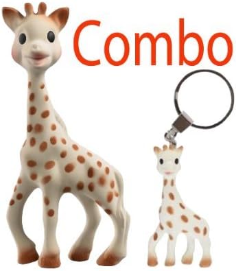 Vulli Sophie the Giraffe Teether In Gift Box - Plus A Giraffe Teething Ring Key Chain