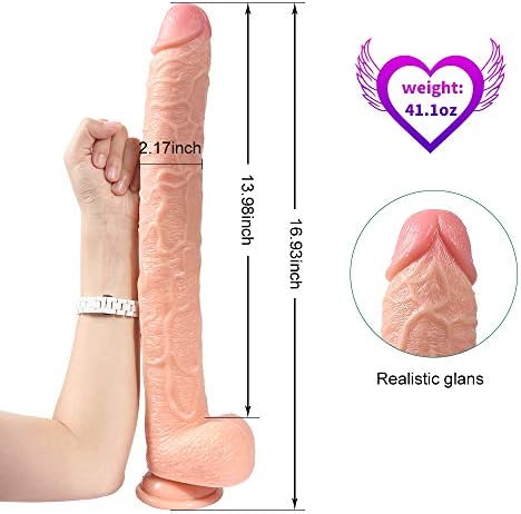 UairaLove 16.9 inch Lifelike Silicone Body Relax Waterproof Massage Hand-Free for Women