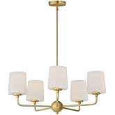 Maxim Bristol - 5 Light Chandelier-10.5 Inches Tall and 26.5 Inches Wide-Satin Brass Finish