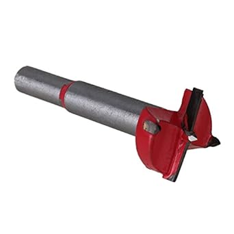 Generic 28mm Cutting Dia 9.2mm Shank Red Alloy Steel Open Hole Woodworking Forstner Drill Bit Cutter Power Tool