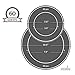 OCCASIONS 120 Plates Pack,(60 Guests) Heavyweight Premium Wedding Party Disposable Plastic Plates Set -60 x 10.5'' Dinner + 60 x 7.5'' Salad/Dessert (White & Silver Rim)
