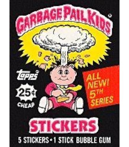 1986 Topps Garbage Pail Kids Series 1 Giant Stickers Unopened Box (BBC