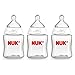 NUK Perfect Fit Baby Bottle, Clear, 50z 3pk