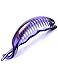Prettyou 3.7 Inches Plastic Banana Pony Hair Clip for Women, Pack of 6