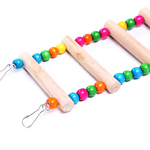 image for Orangelight Wood Bird Ladder Bird Cage Accessories Made with Natural W