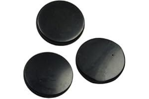 Shungite World Authentic Shungite Sticker for Phone Case Tablet Laptop Computer - Round Dot Healing Energy Shungite Stones Protection Plate with Carbon Fullerenes 3 Pack (Polished, 20 mm / 0.78")