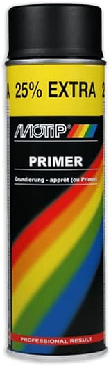 MOTIP M04052 Primer Spray Black 500ml Fast Drying Metal Wood Glass Plastic view 2