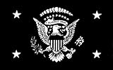 BLACK Vintage E PLURIBUS UNUM Flag Sticker (president us logo)