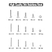 Hilitchi 510-Piece M2 M3 M4 Stainless Steel Hex Socket Head Cap Screws Nuts Assortment Kit with Box - 304 Stainless Steel