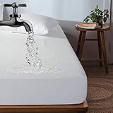 INGALIK Queen Waterproof Mattress Protector Breathable Fitted Mattress Cover Hypoallergenic Water-Resistant Mattress Pad (8
