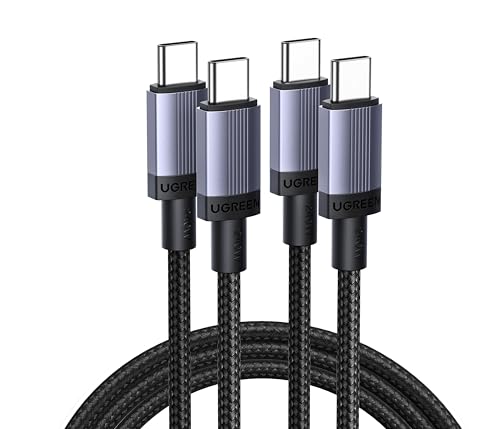 2Pack 2M Cable USB C 240W Carga Rápida PD 3.1, Type C Trenzado Nylon Carcasa de Aluminio, Compatible con MacBook Air, iPhone 17 Pro Max Air/iPhone 16, Galaxy S26/S25, Pixel 10/9.