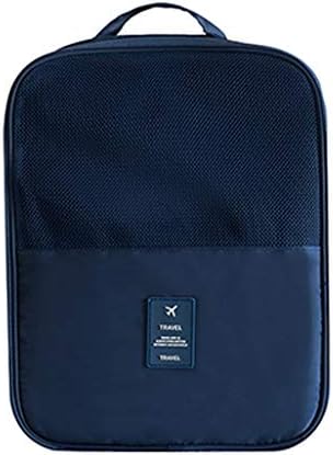 VRTMulti-Purpose Travel Shoe Bag Shoe Storage Pouch Footwear Storage Organizer Pouch Shoe Holder (2 Layer Bag) for Men and Women – TRSHOEBAG (Navy blue)
