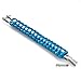 X-Plore Gear Paracord Bracelet Survival Kit For Men & Women | Adjustable Stainless Steel D Shackle Gear For Comfy Fit | For Emergencies, Travel, Hiking, Wilderness, Camping, Fishing (Blue & White)