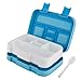 Lunch Box for Kids Childrens, Bento lunch Box for Boys Girls, Toddler School Lunch Containers 5-Compartment On-the-Go Meal Fruit Snack Packing for Picnic Outdoors, Leak Proof Durable & Microwave Safe