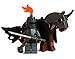 Lego Evil Death Knight (Dark Templar) - Halloween Castle Kingdoms Minifigure with Armored Horse