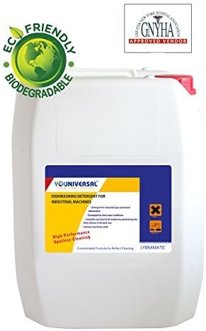 Lybramatic Industrial Grade Commercial Dishwasher Detergent 5 Gal by Youniversallabs